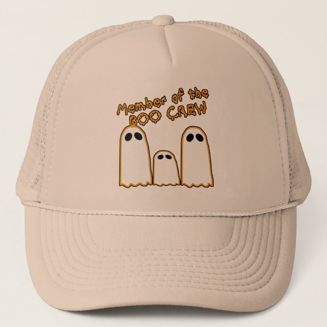Gorra De Camionero Miembro del diseño divertido del fantasma del (Anverso)