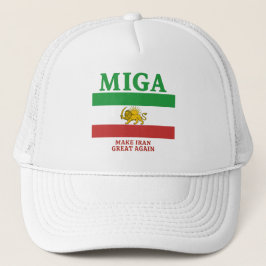 Gorra De Camionero MIGA Hat – Make Iran Great Again Cap.