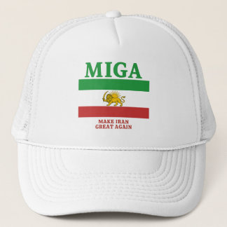 Gorra De Camionero MIGA Hat – Make Iran Great Again Cap.