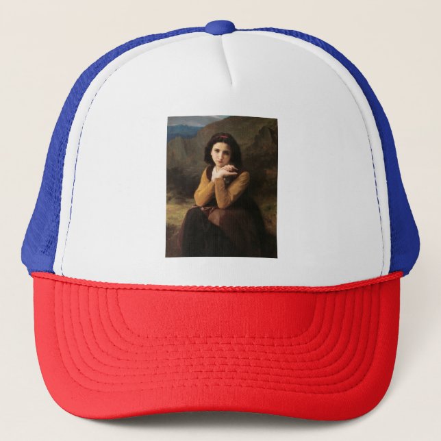 Gorra De Camionero Mignon Innocence of Adolescent Chica, Bouguereau (Anverso)