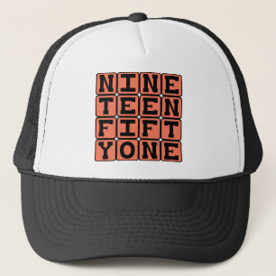 Gorra De Camionero Mil Novecientos Cincuenta y Uno, Año 1951