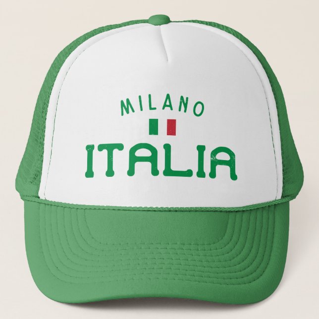 Gorra De Camionero Milano Italia (Milán Italia) con problemas (Anverso)