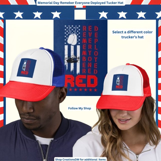 Gorra De Camionero Militar - Día de la Conmemoración Recuerden A Todo (Subido por el creador)