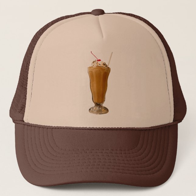 Gorra De Camionero Milkshake del chocolate (Anverso)