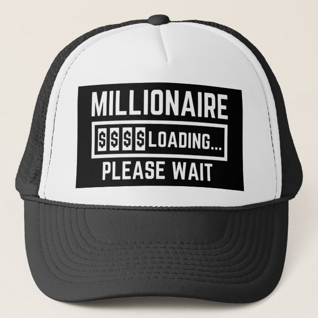 Gorra De Camionero Millionaire Loading Please Wait (Anverso)