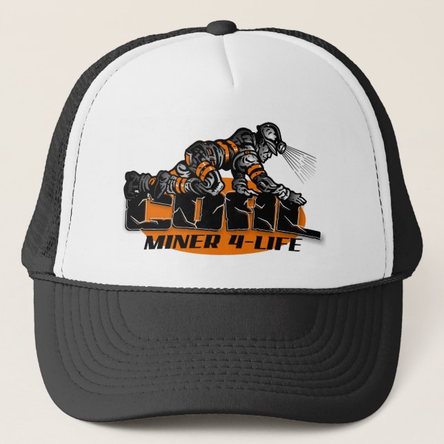 Gorra De Camionero MINERO de CARBÓN 4-LIFE (Anverso)
