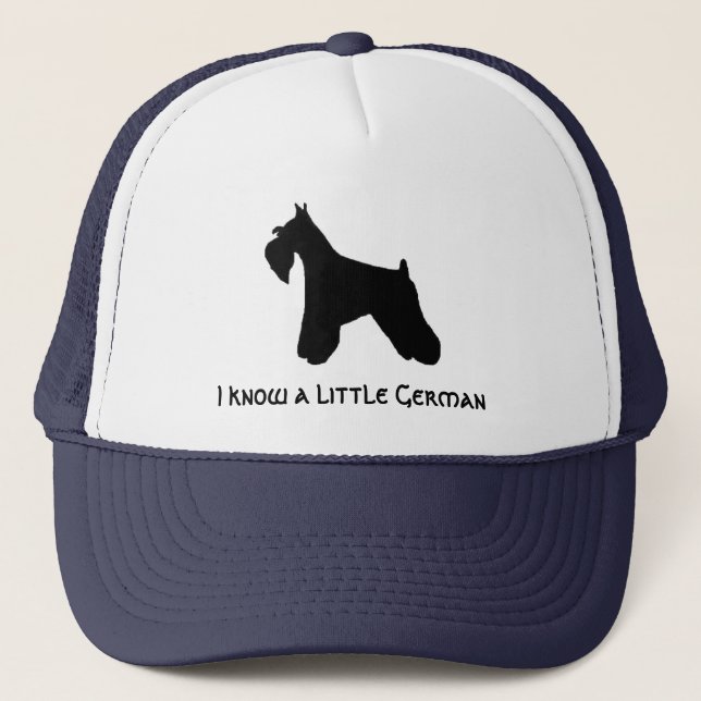 Gorra De Camionero Mini casquillo del Schnauzer (Anverso)
