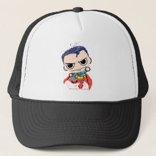 Gorra De Camionero Mini Superman Sketch - Volando