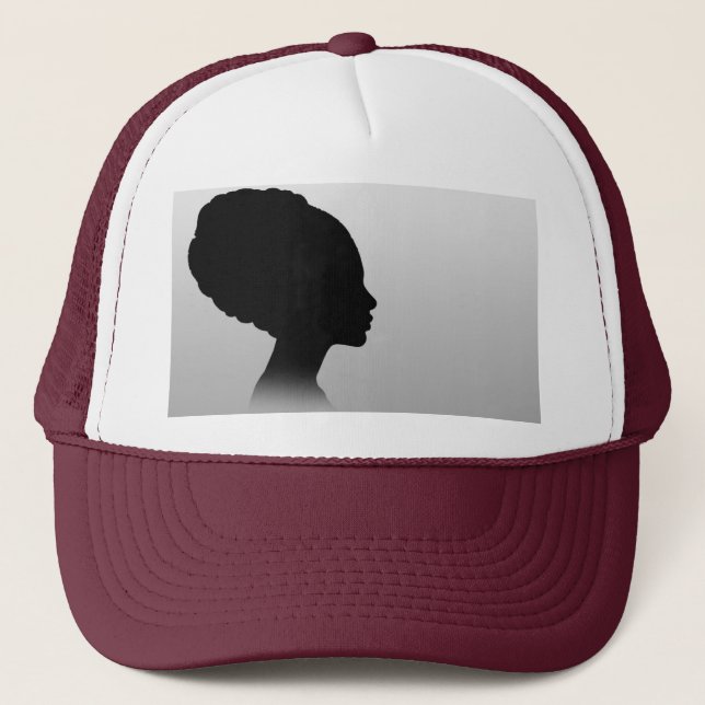 Gorra De Camionero Minimal Profile – Modern Art Trucker Cap (Anverso)