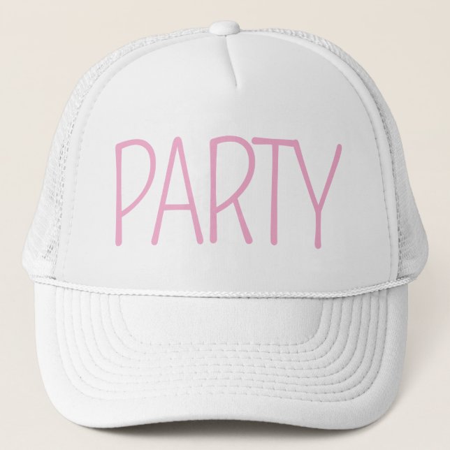 Gorra De Camionero Minimalist Bridesmaid Party Hat (Anverso)