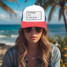 Gorra De Camionero Minimalist Personalized Kissed by the Sun