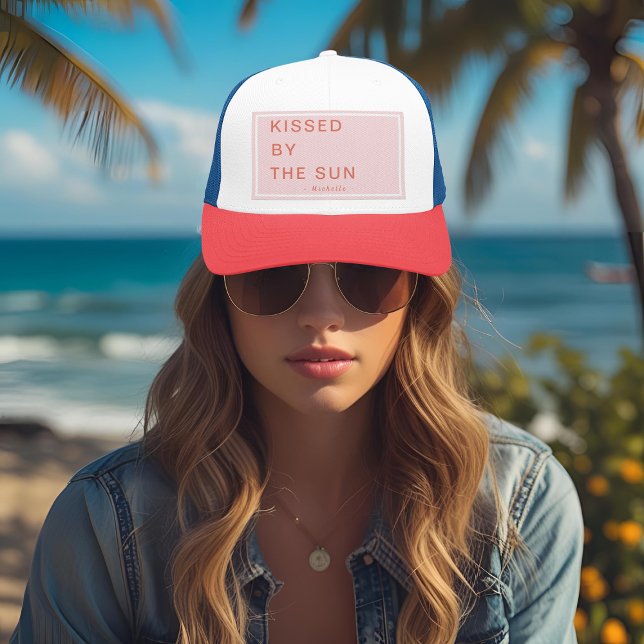 Gorra De Camionero Minimalist Personalized Kissed by the Sun (Subido por el creador)