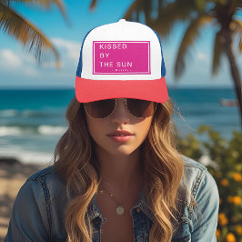 Gorra De Camionero Minimalist Personalized Kissed by the Sun