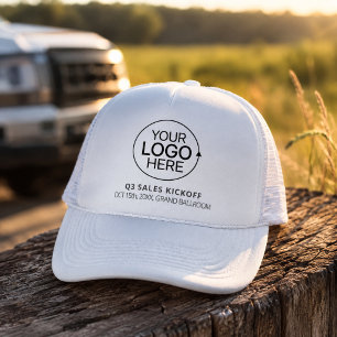 Gorra De Camionero Minimalista Agrega tu logo Marketing Pequeña Empre