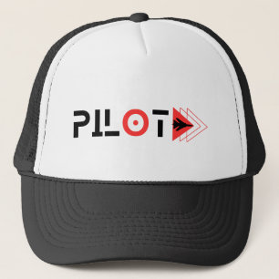 Gorra De Camionero Minimalista,Sencillo,Aviación,Avión,Piloto Hombres