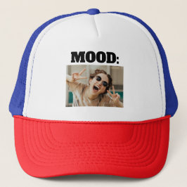 Gorra De Camionero Mínimo Personalizado MOOD Gracioso Añadir foto