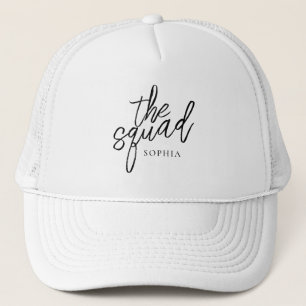 Gorra De Camionero Mínimo Script The Squad Dama de Honor Personalizad