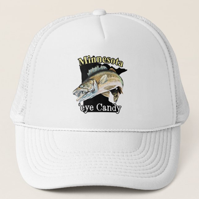 Gorra De Camionero Minnesota 'Eye Candy Funny Walleye Fishing (Anverso)