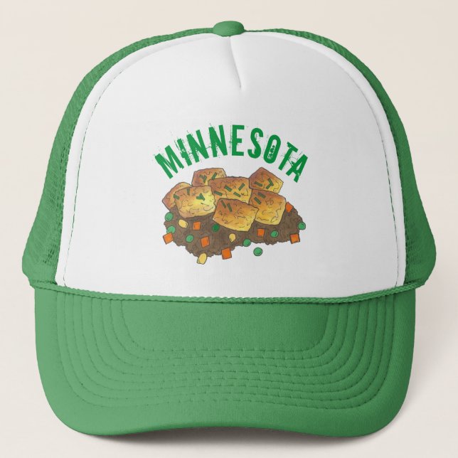 Gorra De Camionero Minnesota Hot Dish Tater Tot Casserole (Anverso)