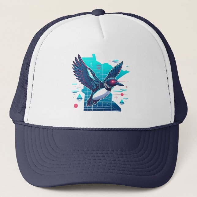 Gorra De Camionero Minnesota Lazer Loon (Anverso)