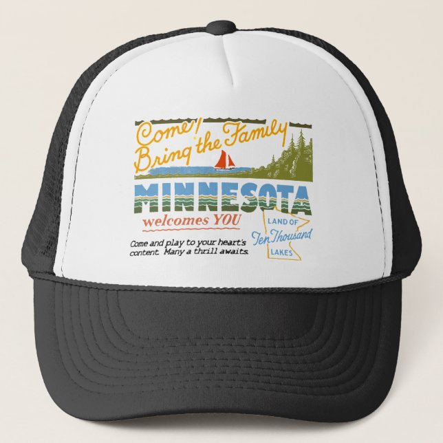 Gorra De Camionero Minnesota - tierra de los lagos ten Thousand (Anverso)