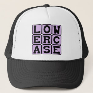 Gorra De Camionero Minúsculas, estilo de letra