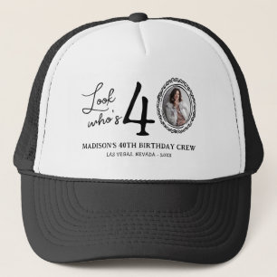 Gorra De Camionero ¡Mira quién cumple 40! Foto 40 cumpleaños
