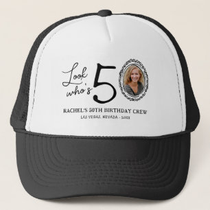Gorra De Camionero ¡Mira quién cumple 50! Foto Cumpleaños 50