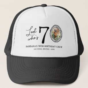 Gorra De Camionero ¡Mira quién cumple 70! Foto Cumpleaños 70