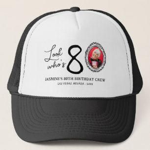 Gorra De Camionero ¡Mira quién cumple 80! Foto 80 cumpleaños