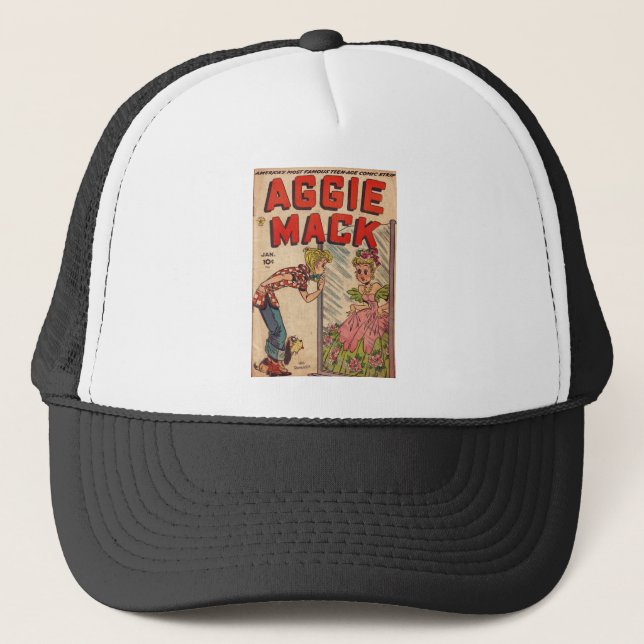 Gorra De Camionero Mirando al espejo - Aggie Mack - niños retro (Anverso)