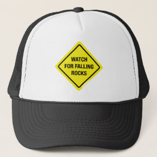 Gorra De Camionero Mire para las rocas que caen