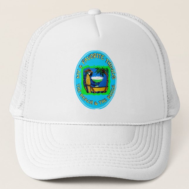 GORRA DE CAMIONERO MIS 2 COSAS FAVORITAS (Anverso)