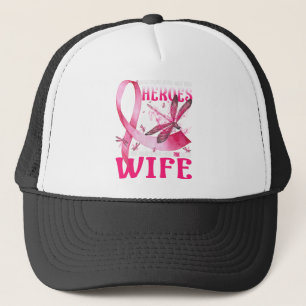 Gorra De Camionero Mis Héroes Llevo Pink Por El Cáncer De Mama De Mi 