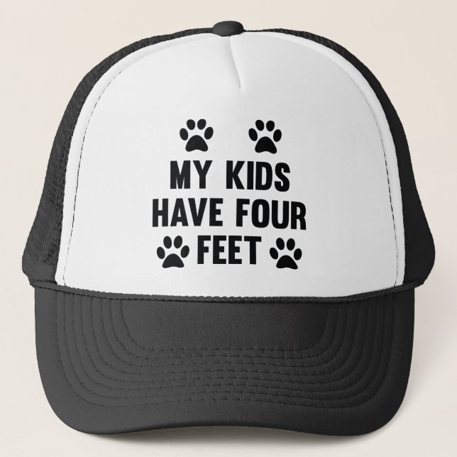 Gorra De Camionero Mis Hijos Tienen Cuatro Pies (Anverso)