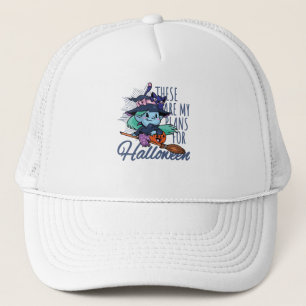 Gorra De Camionero Mis planes para Halloween