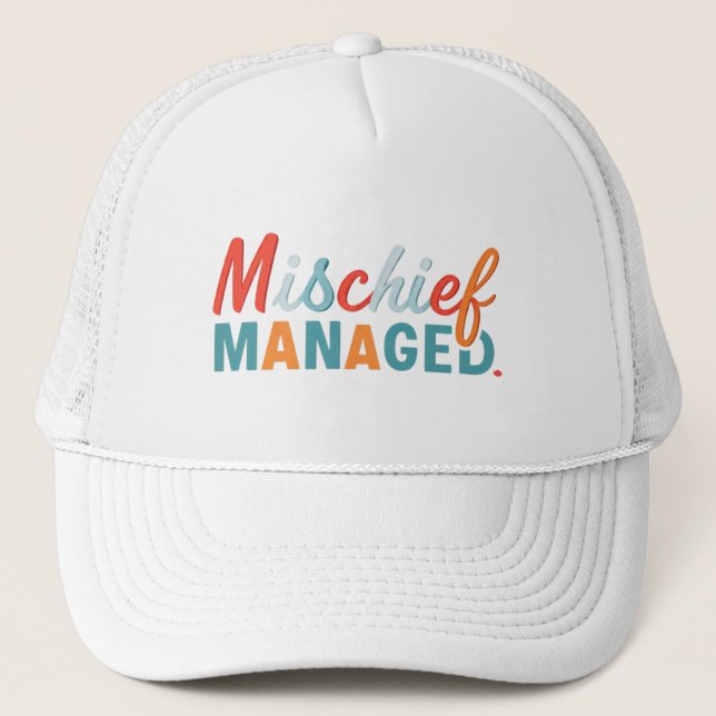 Gorra De Camionero Mischief Managed (Anverso)