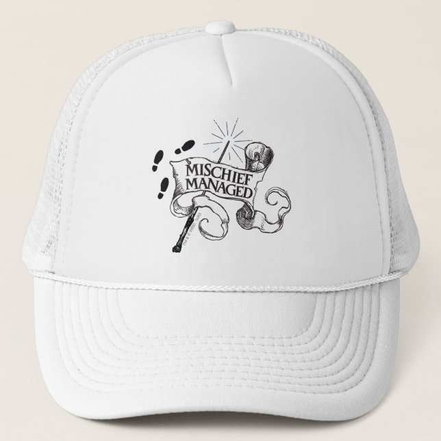 Gorra De Camionero Mischief Managed (Anverso)