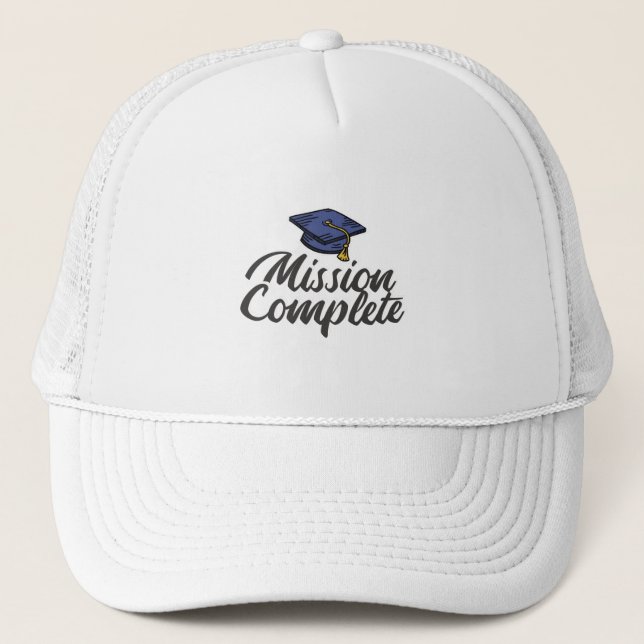 Gorra De Camionero Misión de graduación completada (Anverso)