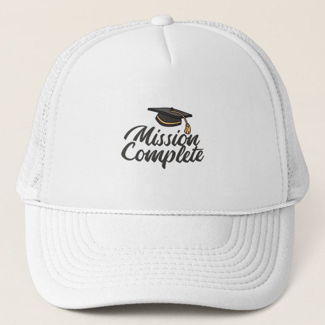 Gorra De Camionero Misión de graduación completada (Anverso)