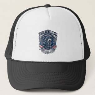 Gorra De Camionero Misión Nocturna Patriótica Lobo Patriota Militar I