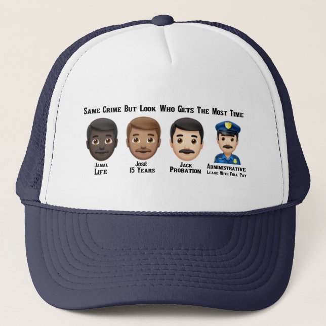 Gorra De Camionero Mismo crimen diferente hora (Anverso)