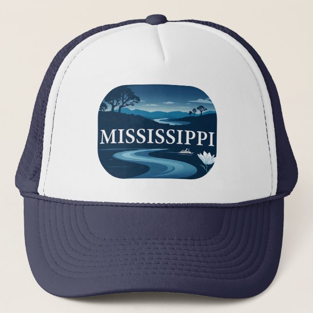 Gorra De Camionero Mississippi Estados Unidos de América (Anverso)