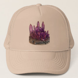 Gorra De Camionero Misterioso cúmulo de cristal púrpura