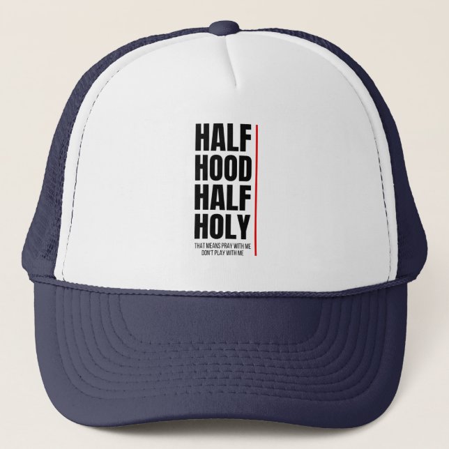 GORRA DE CAMIONERO MITAD CAPUCHA MITAD SANTA (Anverso)