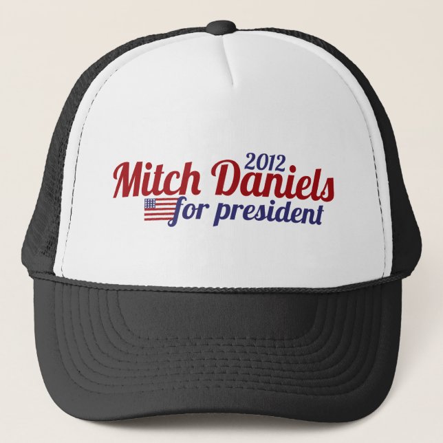 Gorra De Camionero Mitch Daniels para el presidente 2012 (Anverso)