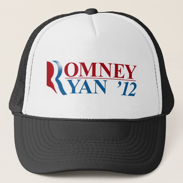 Gorra De Camionero Mitt Romney y Paul Ryan 2012 (Anverso)