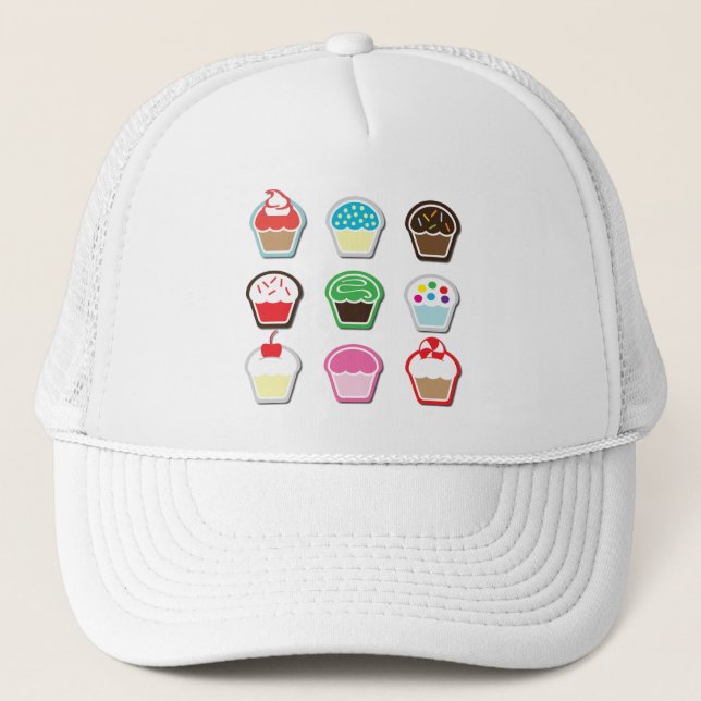 Gorra De Camionero Mmm, Cupcakes! (Anverso)