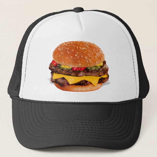 Gorra De Camionero Mmmm cheeseburger (Anverso)