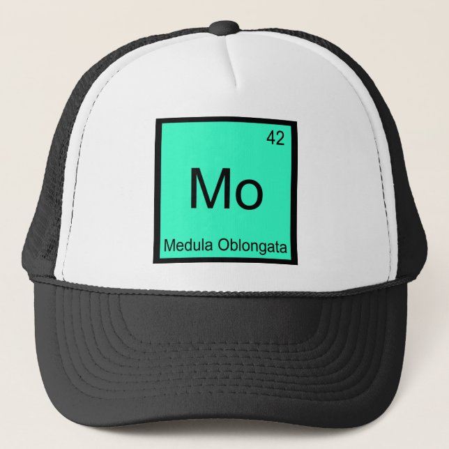 Gorra De Camionero Mo - Médula Oblonga Camiseta Divertida de Elemento (Anverso)